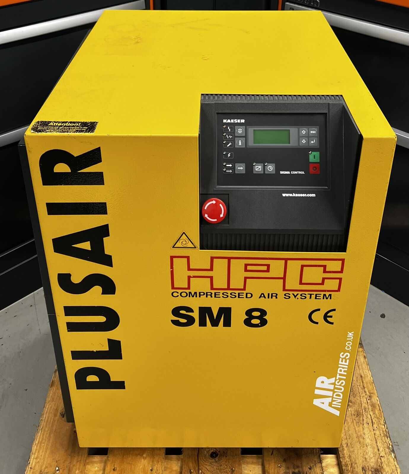 HPC / Kaeser SM8 Floor Mounted Rotary Screw Compressor 5.5Kw! 28.8Cfm ...