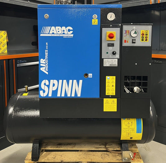 ABAC SPINN.E 2.2 200L Receiver Mounted Rotary Screw Compressor + Dryer (230v)