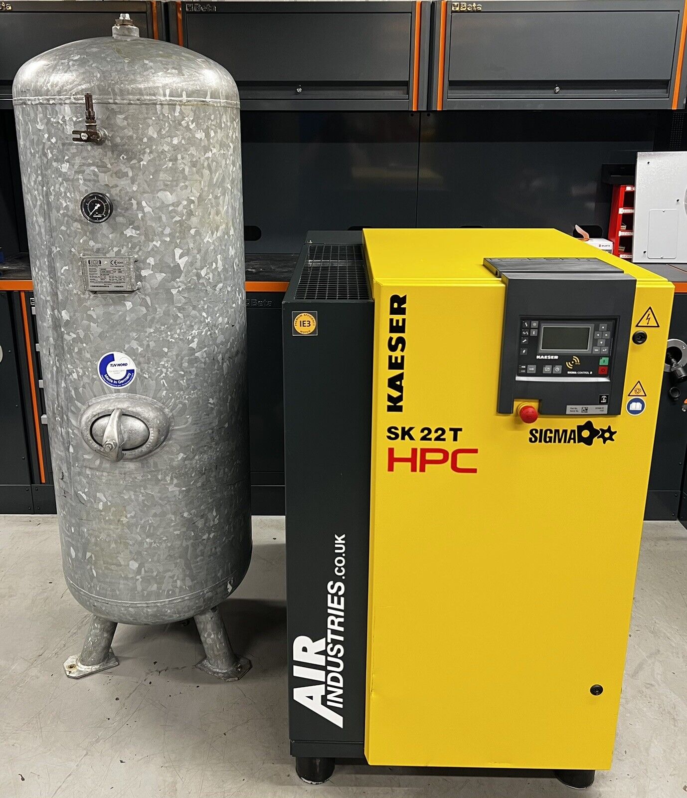 Kaeser / HPC SK22T Rotary Screw Compressor Package + Dryer + Receiver ...