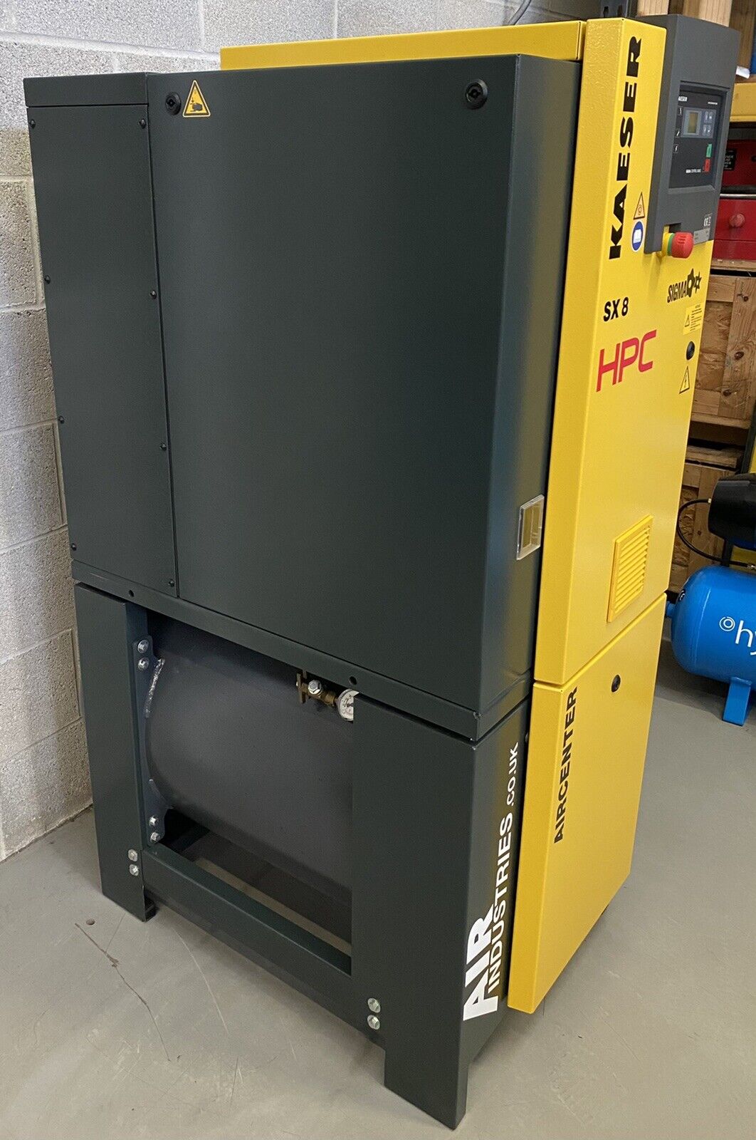 HPC / Kaeser Aircenter 8 Rotary Screw Compressor + Receiver + Dryer (5.5kW, 28CFM)