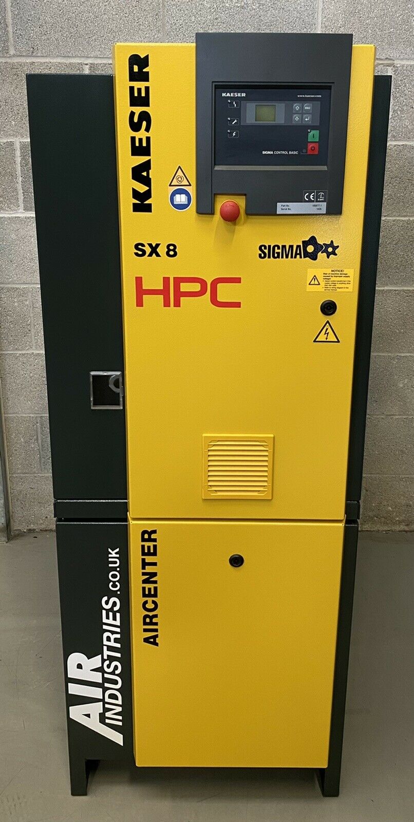 HPC / Kaeser Aircenter 8 Rotary Screw Compressor + Receiver + Dryer (5.5kW, 28CFM)