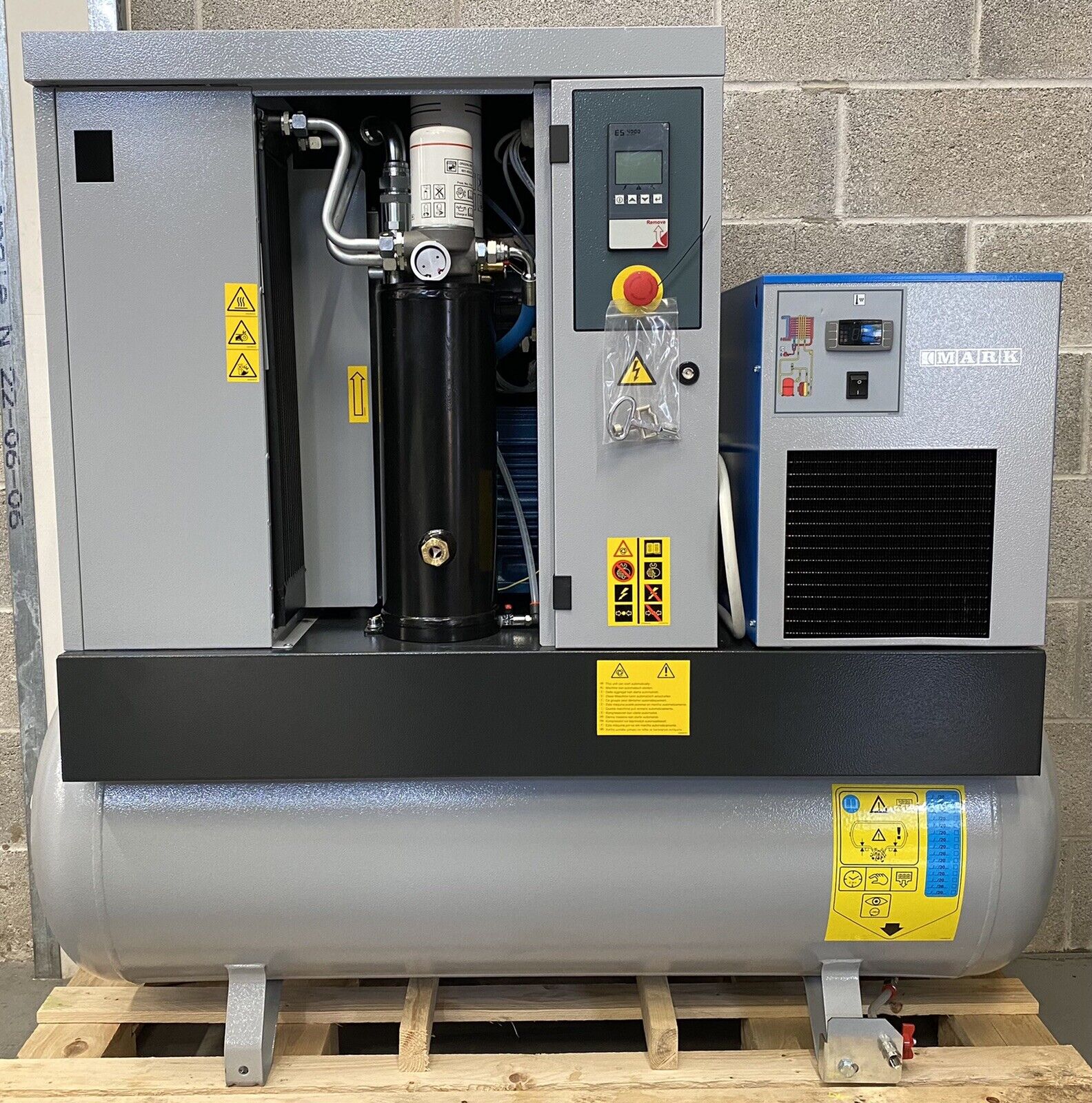 Mark MSM11D Receiver Mounted Rotary Screw Compressor + Dryer (57CFM, 11kW)