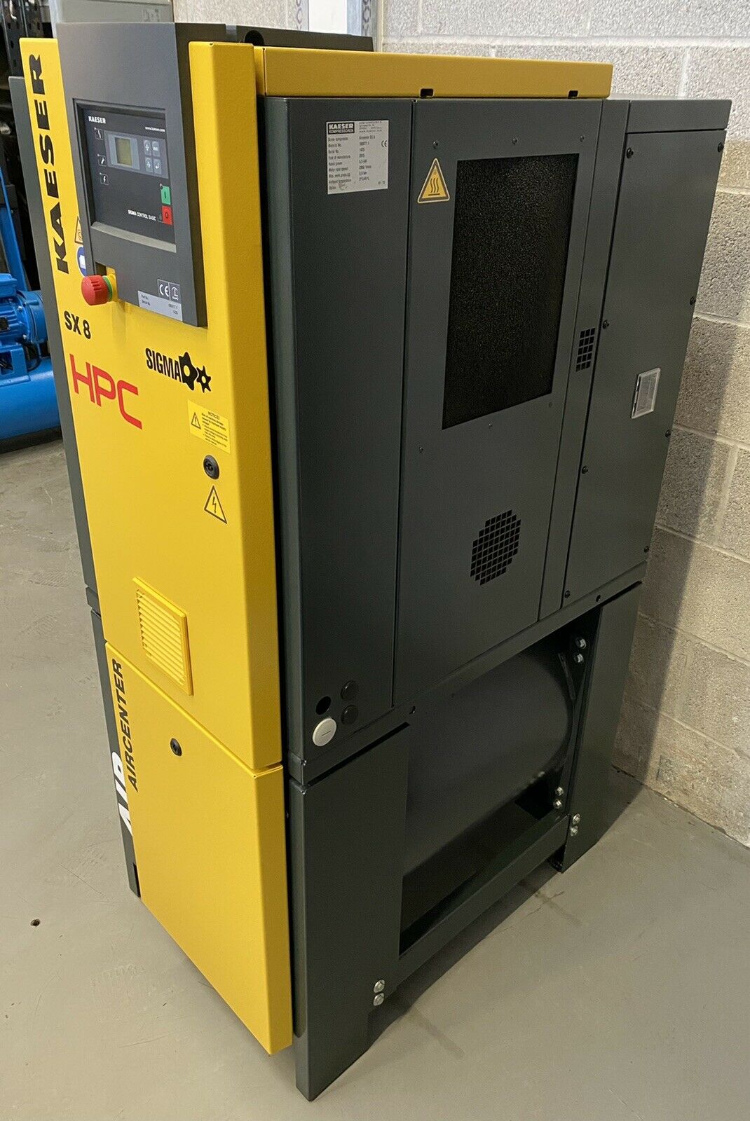 HPC / Kaeser Aircenter 8 Rotary Screw Compressor + Receiver + Dryer (5.5kW, 28CFM)