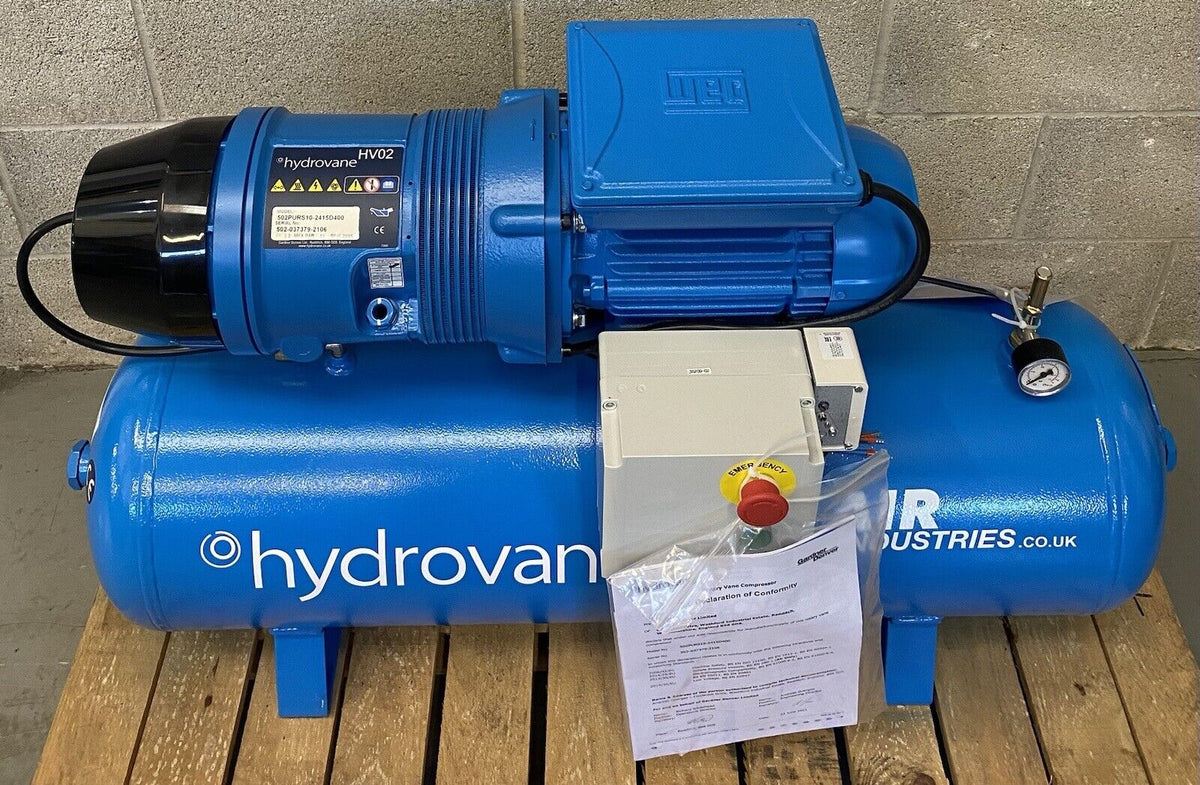 Hv2 Compressor Hydrovane HV02 Receiver Mounted Rotary Vane Compressor (230v Single Ph ...